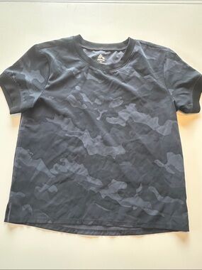 RBX Women's Short Sleeve Camo Tee - Dark Gray/Charcoal